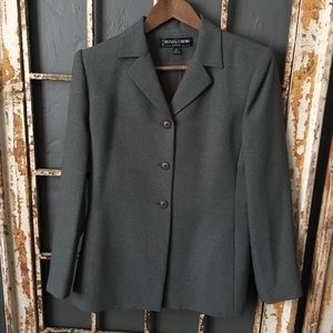 Kasper & Company Gray Boxy Jacket  Size 6 Petite